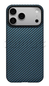 Ультратонкий чехол Pitaka Ultra-Slim Case для iPhone 17 Pro Max, 1500D Black/Blue (Twill) (PitaTap) Ультратонкий чехол Pitaka Ultra-Slim Case для iPhone 17 Pro Max, 1500D Black/Blue (Twill) (PitaTap)