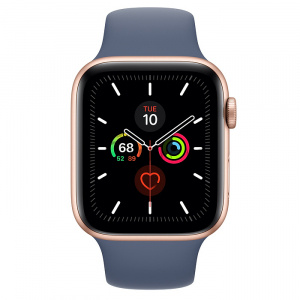 Купить Apple Watch Series 5 // 44мм GPS // Корпус из алюминия золотого цвета, спортивный ремешок цвета «морской лёд»