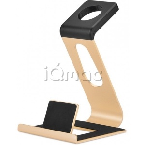 Hoco Aluminum Alloy Charging Stand - подставка для мобильных устройств и Apple Watch - Золотой