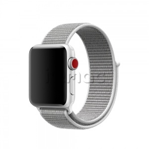 38/40мм Ремешок из плетёного нейлона цвета «белая ракушка» для Apple Watch