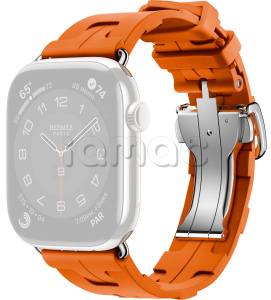 46мм Ремешок Hermès Kilim Single Tour цвета Orange для Apple Watch