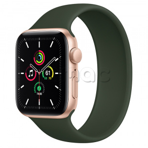 Купить Apple Watch SE // 44мм GPS // Корпус из алюминия золотого цвета, монобраслет цвета «Кипрский зелёный» (2020)