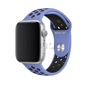 44мм Спортивный ремешок Nike цвета «Синяя пастель/чёрный» для Apple Watch