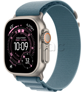 Купить Apple Watch Ultra 3 (2025) // 49мм GPS+Cellular // Корпус из титана, ремешок Alpine Loop светло-синего цвета