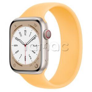 Купить Apple Watch Series 8 // 45мм GPS + Cellular // Корпус из алюминия цвета "сияющая звезда", монобраслет цвета "солнечное сияние"