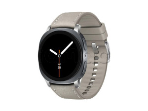 Купить  Samsung Galaxy Watch8 ( 44 мм) Wifi+LTE, корпус серый графит, гибридный ремешок серо-коричневого цвета