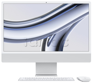 Купить Apple iMac 24" (MQRK3) Retina 4,5K // Чип Apple M3 8-Core CPU, 10-Core GPU // 8 ГБ, 512 ГБ, Серебристый цвет (2023)