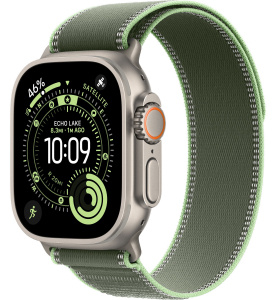 Apple Watch Ultra 3 (2025) // 49мм GPS+Cellular // Корпус из титана, ремешок Trail Loop зеленого цвета