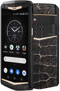 Vertu Aster P Gothic Gold YG&Diamonds Lava Black Crack Alligator