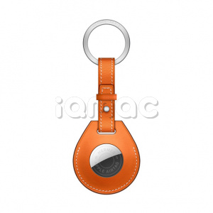 Брелок AirTag Hermès с кольцом для ключей, цвет Orange