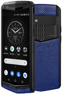 Vertu Aster P Gothic Titanium Dazzling Blue Lizard