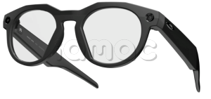 Купить Умные очки с ИИ Oakley HSTN, Black with Clear Lenses (черная оправа, прозрачные линзы)