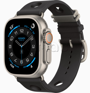 Купить Apple Watch Hermès Ultra 4 (2026) // 49мм GPS+Cellular // Корпус из титана, браслет Scub’H Diving цвета Noir