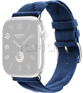 46мм Ремешок Hermès Torsade Single Tour цвета Navy для Apple Watch