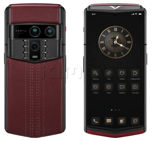 Телефон Vertu Agent Q, Calfskin Collector’s Edition (Wine Red/Винный красный)