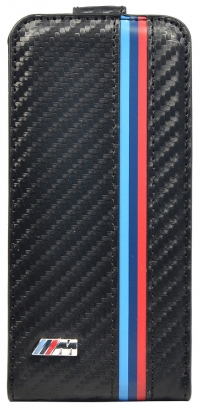 Чехол BMW для iPhone 5s M - Collection Flip Carbon effect