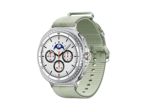 Samsung Galaxy Watch8 Classic (46 мм) Wifi+LTE, Белый, Спортивный браслет светло-зеленого цвета