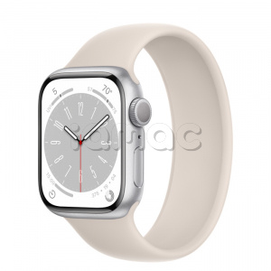 Купить Apple Watch Series 8 // 41мм GPS // Корпус из алюминия серебристого цвета, монобраслет цвета "сияющая звезда"