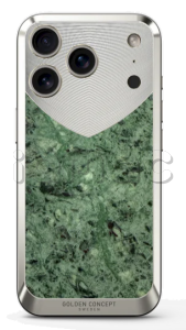 Чехол Golden Concept для iPhone 17 Pro, Magnetic Shield, Marble Edition - Verde Issorie