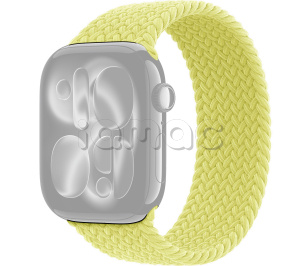 42мм Плетёный монобраслет цвета "Неоновый желтый" для Apple Watch