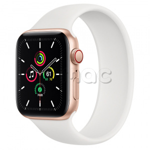 Купить Apple Watch SE // 44мм GPS + Cellular // Корпус из алюминия золотого цвета, монобраслет белого цвета (2020)