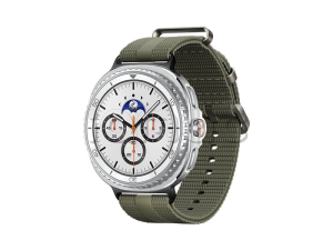 Samsung Galaxy Watch8 Classic (46 мм) Wifi+LTE, Белый, Спортивный браслет зеленого цвета