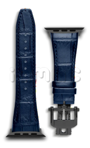 Ремешок Golden Concept для Apple Watch, Leather (Blue/Black)