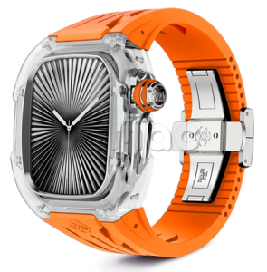 Корпус Golden Concept для Apple Watch, 46 мм, Racing Sport Edition Transparent, Sunset Orange