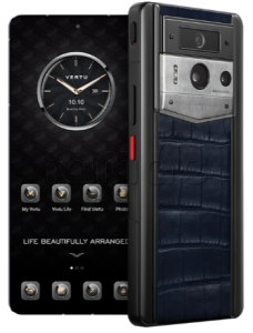 Телефон Vertu METAVERTU 2 Max, 1Tb, черный корпус (Silver), Alligator Leather (Navy Blue/Синий)