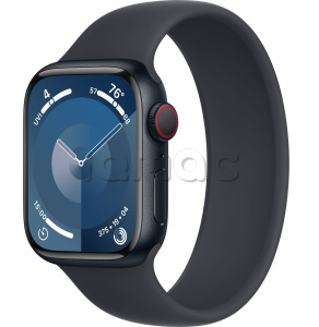 Купить Apple Watch Series 9 // 41мм GPS+Cellular // Корпус из алюминия цвета "темная ночь", монобраслет цвета "темная ночь"