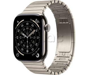 Купить Apple Watch Series 11 // 42мм GPS+Cellular // Корпус из титана натурального цвета, блочный браслет натурального цвета