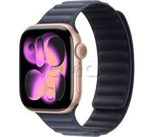 Купить Apple Watch Series 11 // 42мм GPS // Корпус из алюминия цвета "розовое золото", браслет цвета "морской синий", с магнитной застежкой