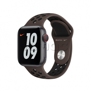 40мм Спортивный ремешок Nike цвета «Тёмный металл/чёрный» для Apple Watch