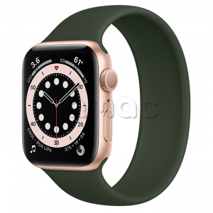 Купить Apple Watch Series 6 // 44мм GPS // Корпус из алюминия золотого цвета, монобраслет цвета «Кипрский зелёный»