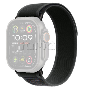 49мм Ремешок Trail Loop черного цвета, отделка из черного титана, для Apple Watch Ultra