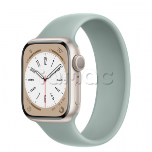 Купить Apple Watch Series 8 // 41мм GPS // Корпус из алюминия цвета "сияющая звезда", монобраслет цвета "суккулент"