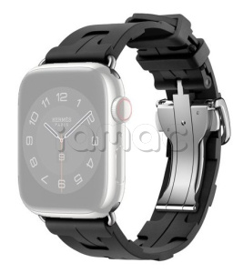 45мм Ремешок Hermès Kilim Single (Simple) Tour цвета Noir для Apple Watch