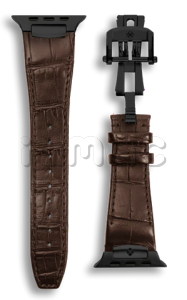 Ремешок Golden Concept для Apple Watch, Alligator Leather (Brown/Black)