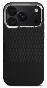 Чехол Golden Concept для iPhone 18 Pro, Vegan Leather (Black)