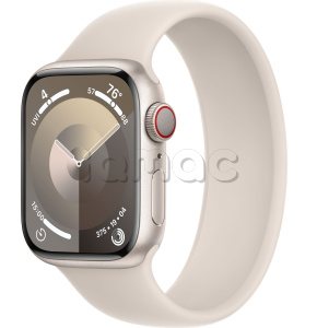 Купить Apple Watch Series 9 // 41мм GPS+Cellular // Корпус из алюминия цвета "сияющая звезда", монобраслет цвета "сияющая звезда"
