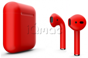 Купить AirPods - беспроводные наушники Apple (Красный, матовый)