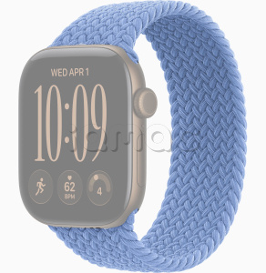 46мм Плетёный монобраслет цвета "синий полевой цветок" для Apple Watch
