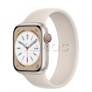 Купить Apple Watch Series 8 // 41мм GPS + Cellular // Корпус из алюминия цвета "сияющая звезда", монобраслет цвета "сияющая звезда"