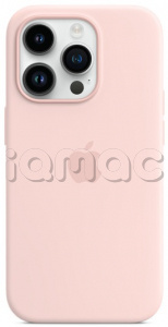 Силиконовый чехол MagSafe для iPhone 14 Pro, цвет Chalk Pink/Розовый мел