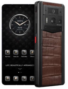 Телефон Vertu METAVERTU 2 Max, 1Tb, черный корпус, Alligator Leather (Amber Brown/Янтарно-коричневый)