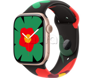 Купить Apple Watch Series 11 // 42мм GPS // Корпус из алюминия цвета "розовое золото", спортивный ремешок цвета Unity Bloom