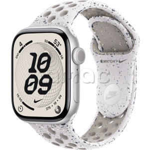 Купить Apple Watch Series 11 // 46мм GPS // Корпус из алюминия серебристого цвета, спортивный ремешок Nike цвета "завуалированный серый"