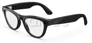 Купить Умные очки Ray-Ban  Skyler (2-gen) (Черная глянцевая оправа, прозрачные линзы)