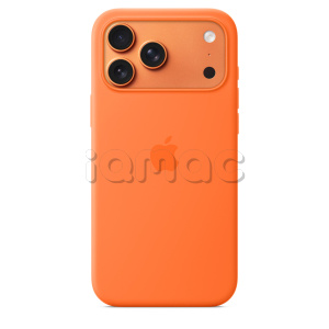 Силиконовый чехол MagSafe для iPhone 17 Pro Max (Orange)