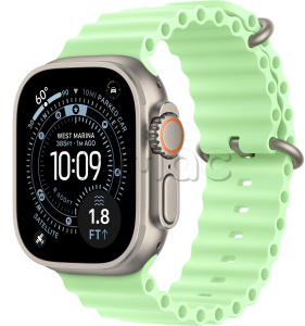 Купить Apple Watch Ultra 3 (2025) // 49мм GPS+Cellular // Корпус из титана, ремешок Ocean Band неоново-зеленого цвета